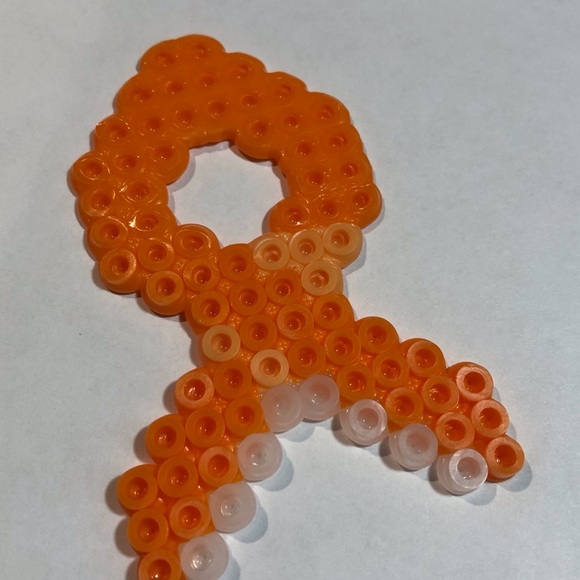 Handcrafted Magnet Teal/White Awareness Ribbon - Picture 6 of 9